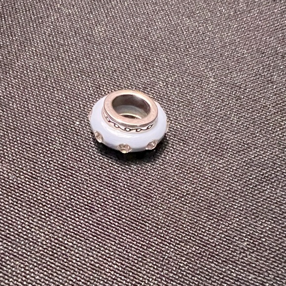 Brighton charm spacer for a necklace or bracelet. Baby blue in color - Picture 2 of 3